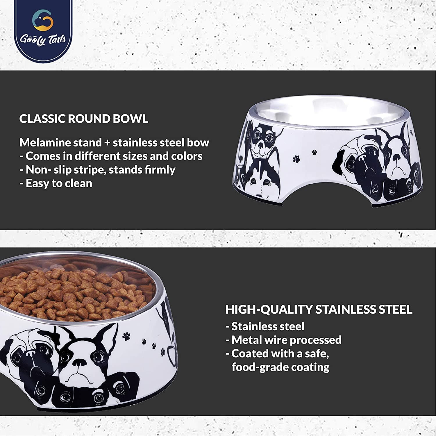 stainless steel dog bowls (7168294191254)