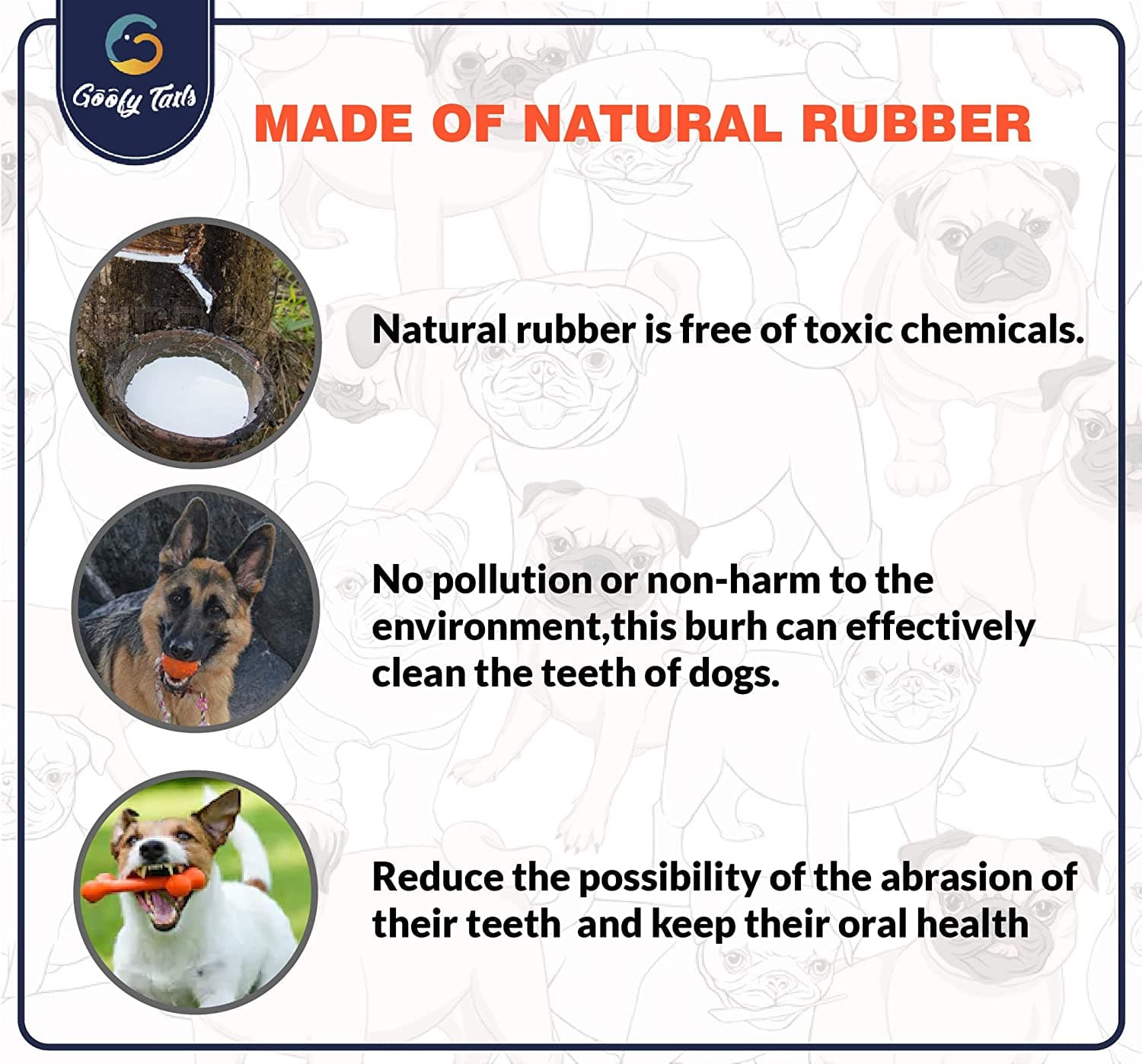Natural rubber Dog ball toys (7168282230934)