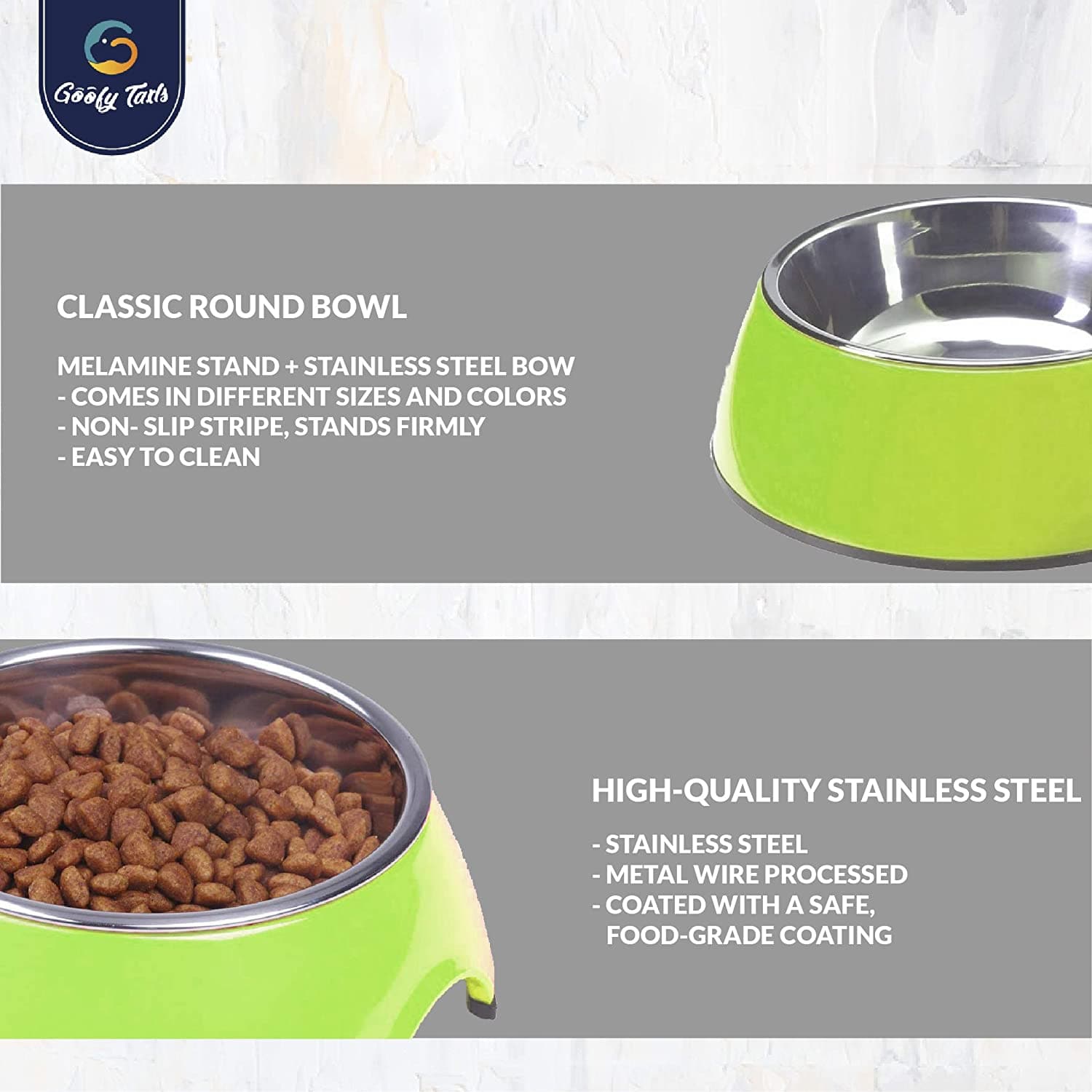stainless steel dog bowls (7168293208214)