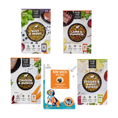 Goofy Tails 4 Tester Pack of Ready-to- Eat Meal 800g (200g x 4) +100ml Bone Broth