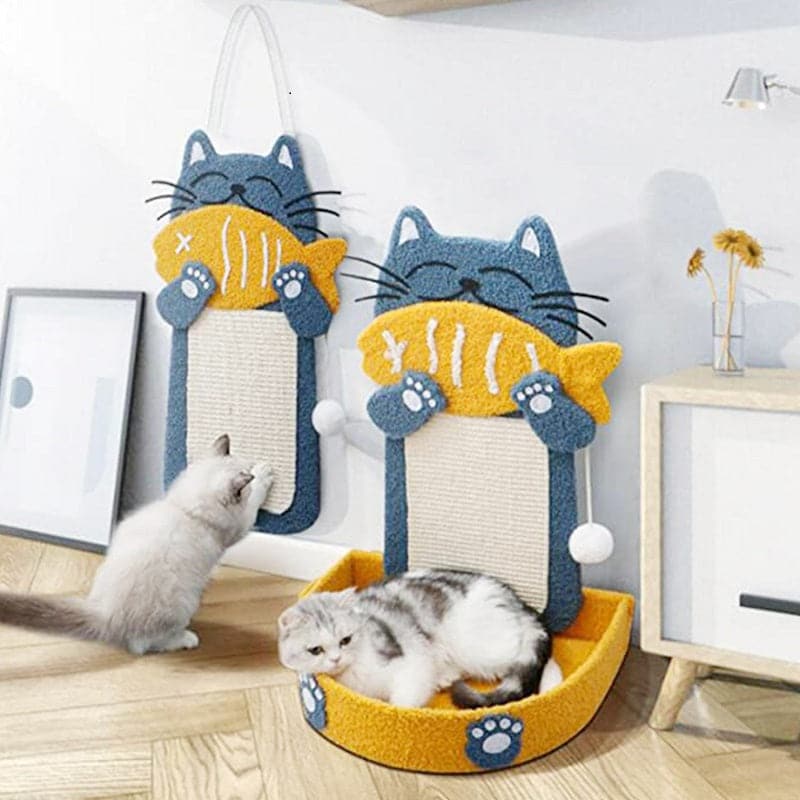 Goofy Tails Fish Cat Tree Post | 2-in-1 Scratch Post and Activity Tree for Cats & Kittens (7654713589910)