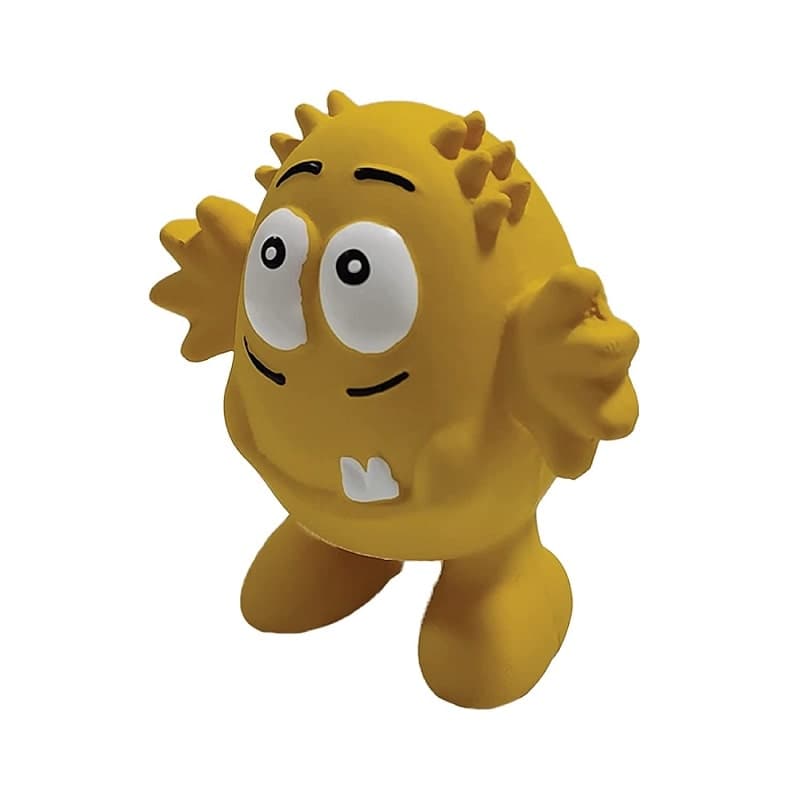 Goofy Tails yellow color monster dog toy 