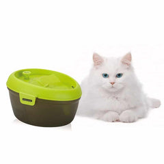 Goofy Tails Cat H2O- 6 Litre Water Fountain | Automatic Cat Water Dispenser For Cats With 3 Dental Care Tablet + Carbon Filter Pad (Green, Black)