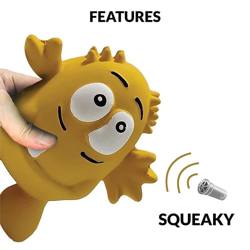 squeaky sound inside the monster toy for dogs