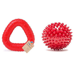 Goofy Tails Chew Toy Combo (Spike Ball + Trio Ring)