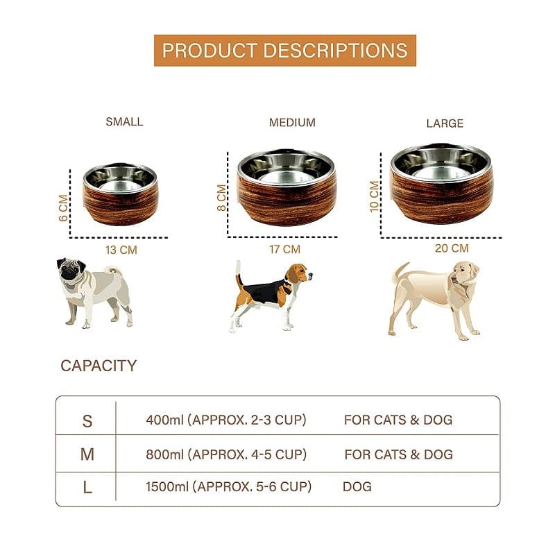 dogs food bowls sizes (7168269418646)