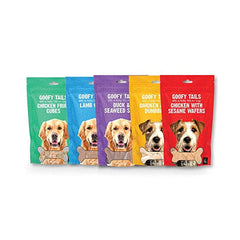 Goofy Tails Treats Combo for Dogs and Puppies - Pack of 5