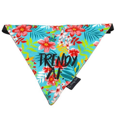 Goofy Tails Trendy Tropical Bandana for Dogs by Design Chefz (Multicolor)