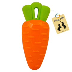 Goofy Tails Veggie-Bites Carrot Squeaky Rubber Dog Toy (Assorted)