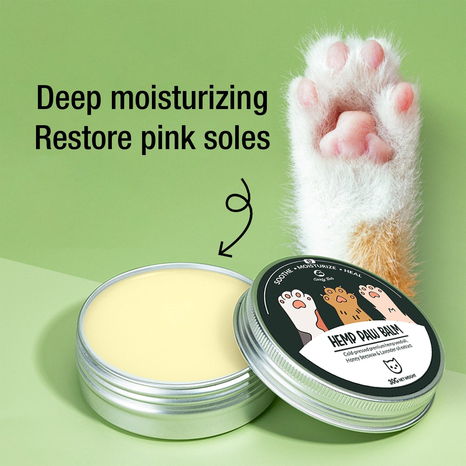 Cat paw butter Deep moisturizing  to restore cat pink paw sole