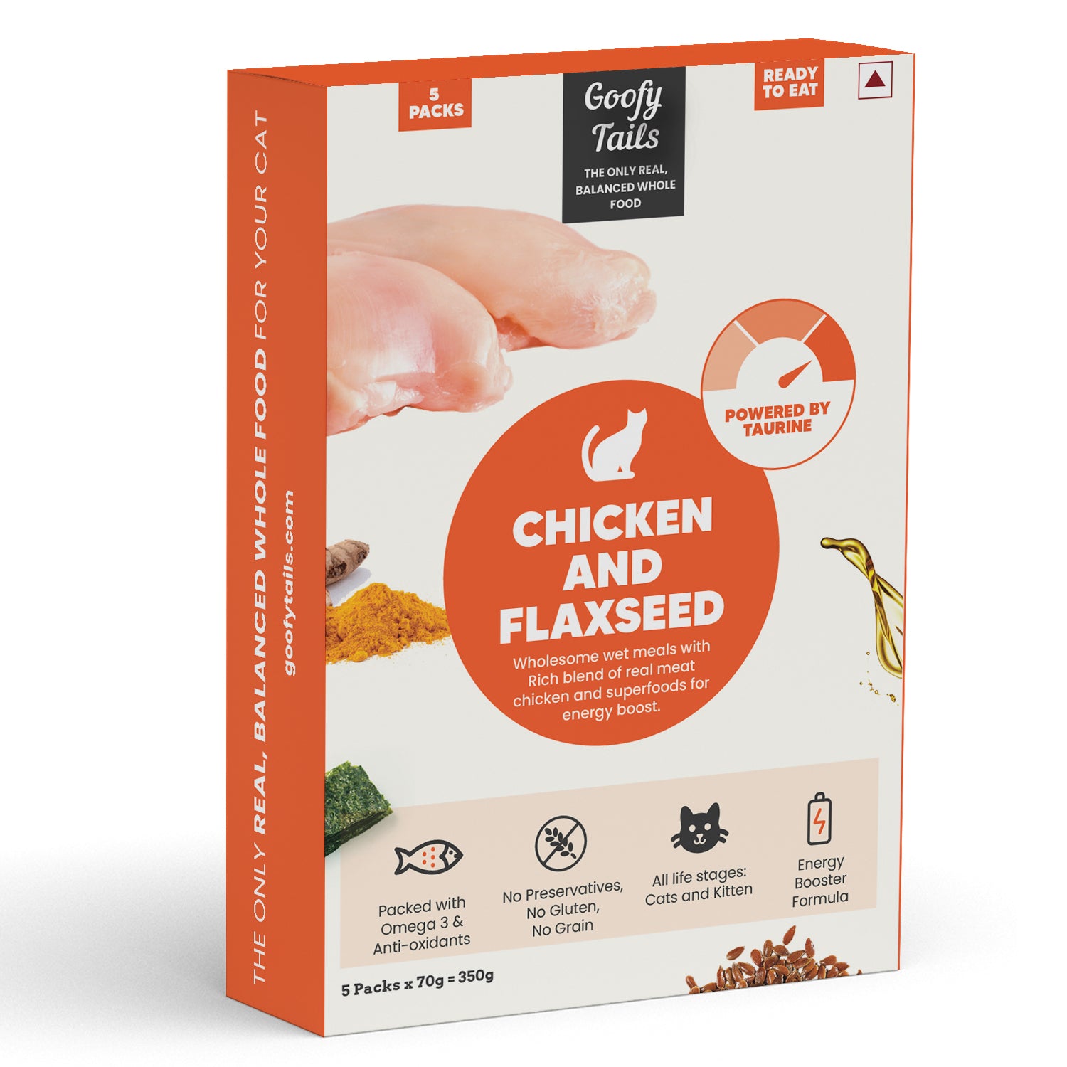 Chicken & Flaxseed - Cat Food Box