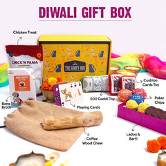 Goofy Tails Goofy Diwali Box for Dogs | Curated Gift Box for Dogs - Non Veg