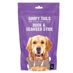 Goofy Tails Duck & Seaweed Stick Treats for Dogs and Puppies - 70 grams