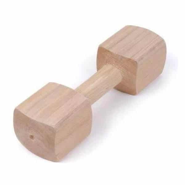 Goofy Tails Wooden Dumbbell Training Chew Toy (7168218333334)