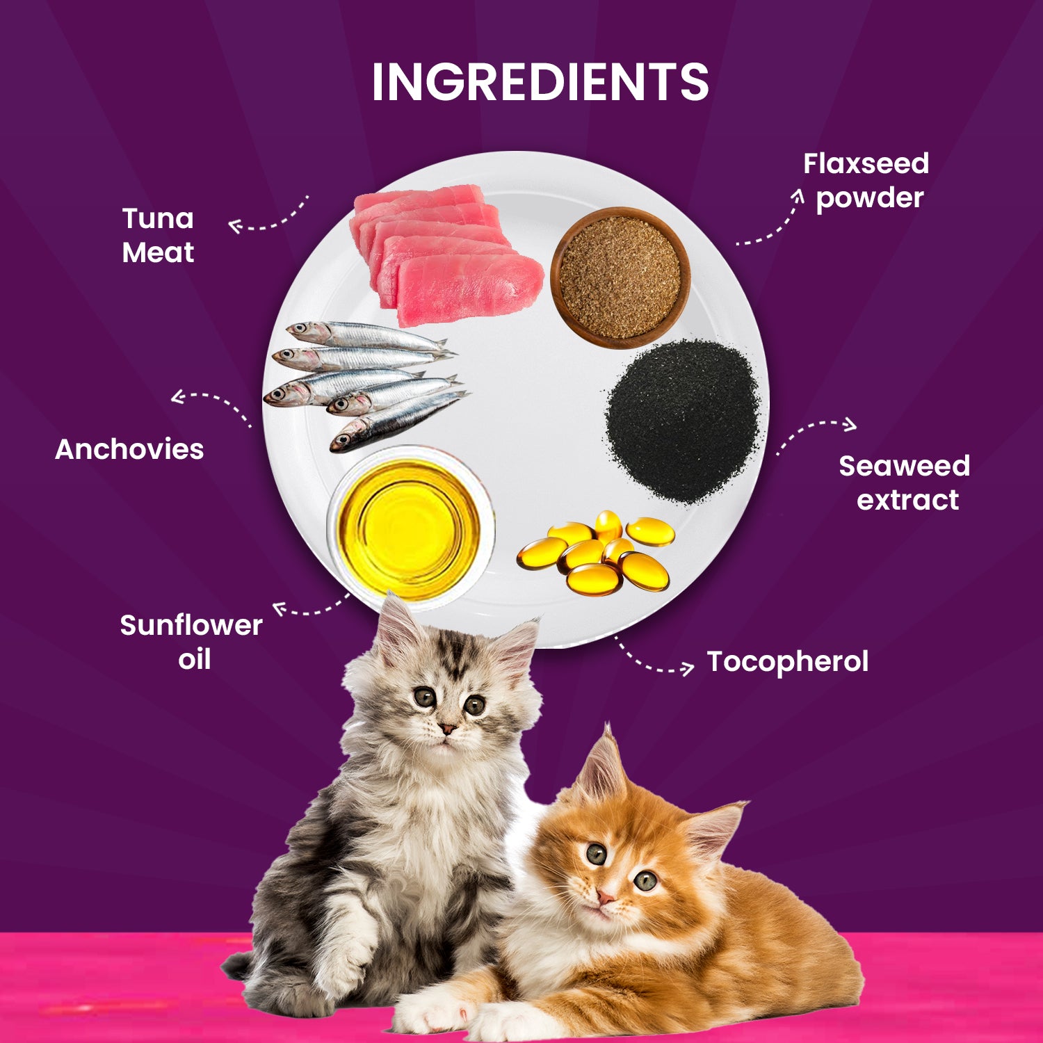 Wet cat food made with all-natural ingredients and real fish