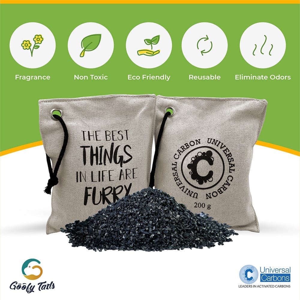 Goofy Tails Activated Charcoal (Ultra Adsorb) Fresheners for Pets and Pet owners | Deodorise - Dehumidify- Freshens (7168196575382)