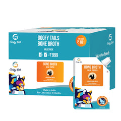 Goofy Tails  Bone Broth for Cats (Value Pack 9+1)