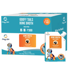 Goofy Tails Bone Broth for Dogs and Puppies (Value Pack 9+1)