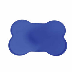 Goofy Tails Bone Shape Silicone Waterproof Pet Food Bowl Mat For Dogs
