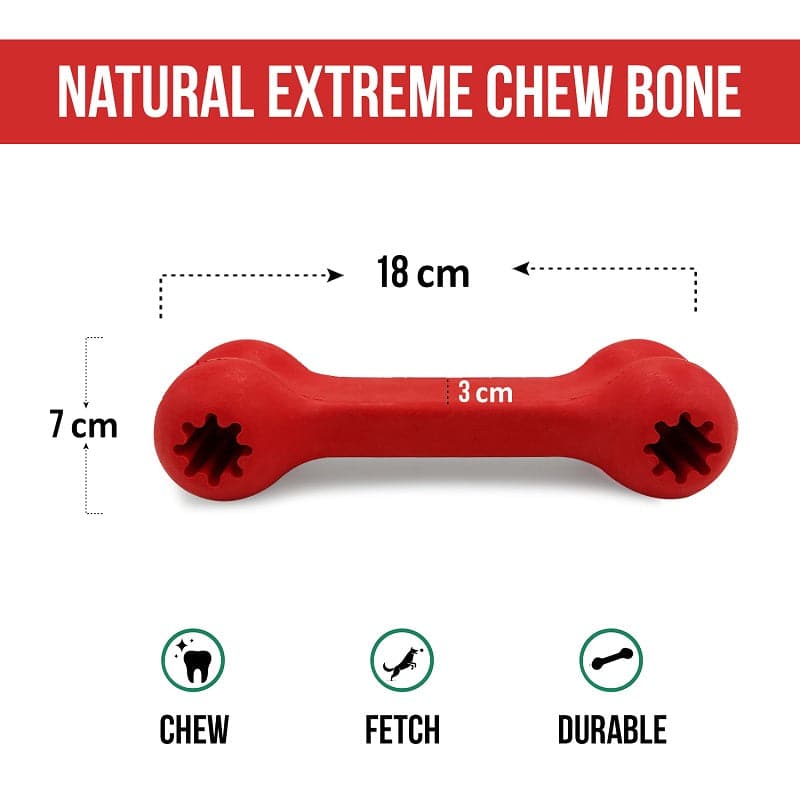 Natural rubber interactive dog toy size (7627737464982)